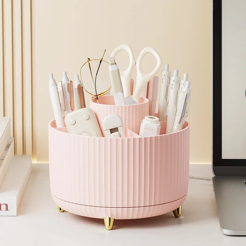 360° Rotating Desktop Makeup Organizer