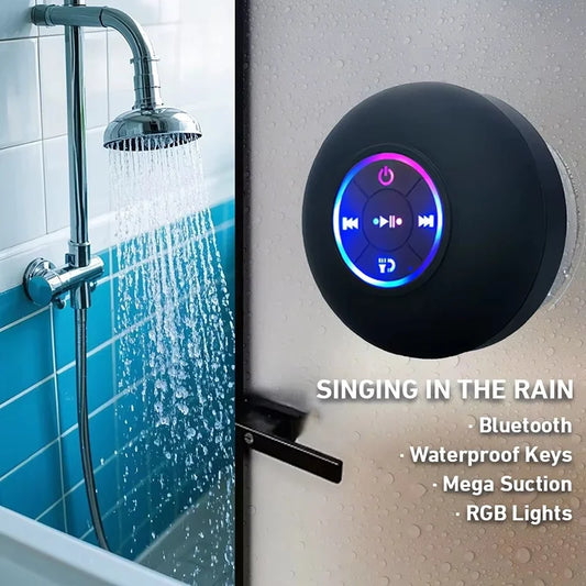 Portable Waterproof Bluetooth Speaker with LED Lights
