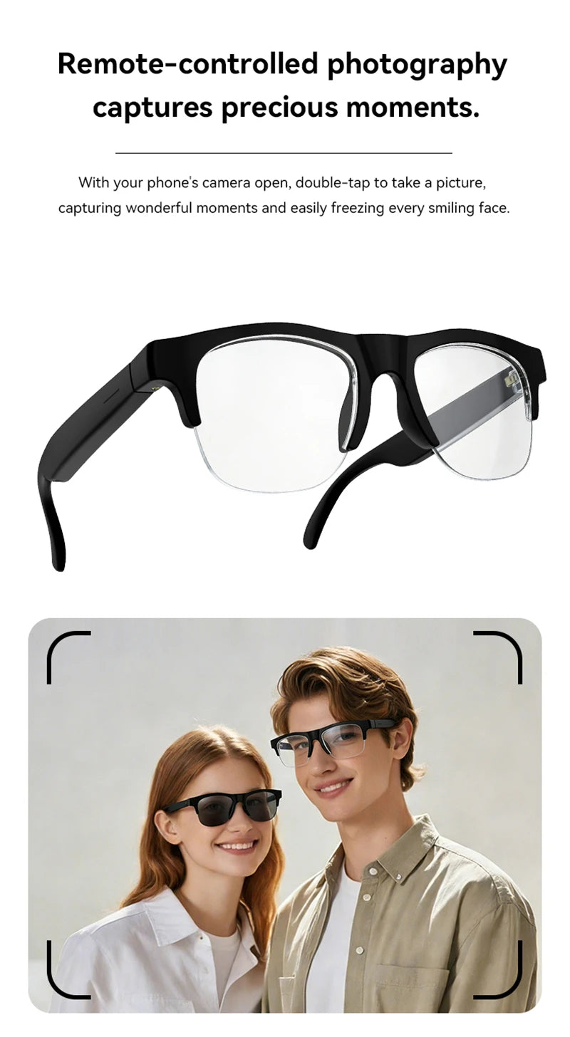 Lenovo AI Smart Glasses: 8K Camera Control Touch Photo Camera Recording